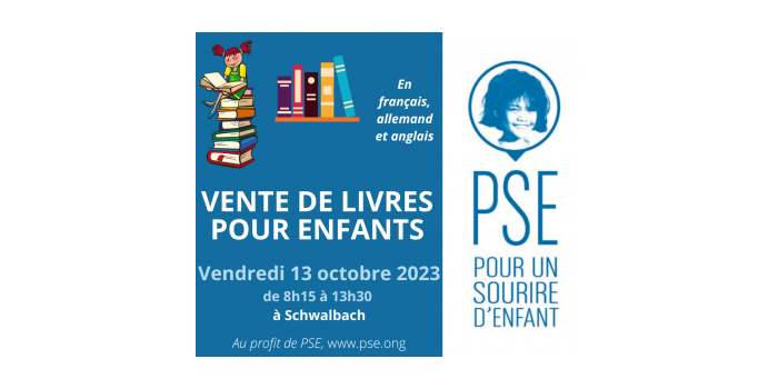 Vente de livres Jeunesse au profit de l'association PSE « Pour un Sourire d'Enfant »