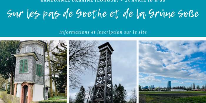 Randonnée urbaine "Sur les pas de Goethe et de la grüne Sosse"