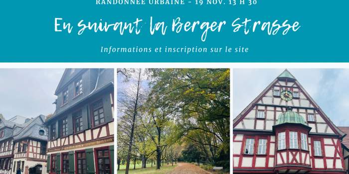 Randonnée "En suivant la Berger Straße"